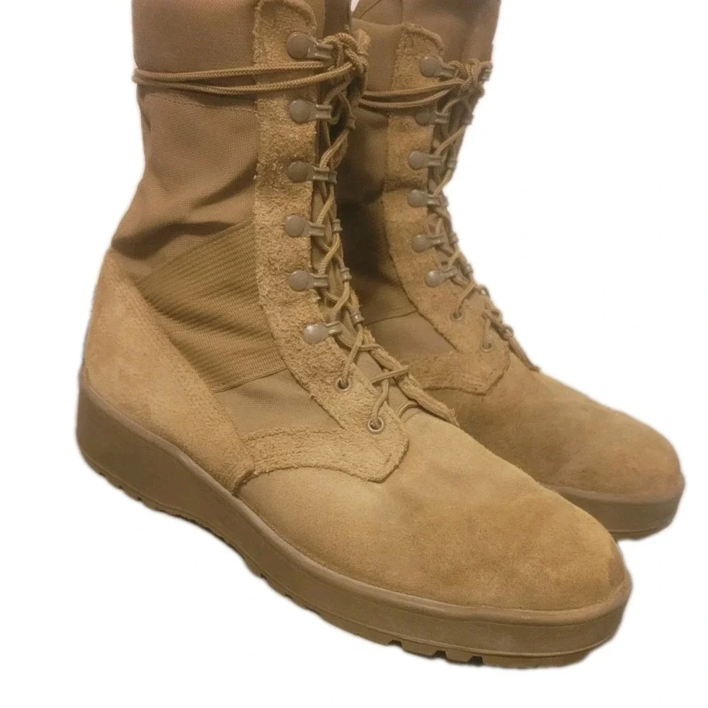 Hot Weather Coyote‎ Brown Military Boots 14 R Army Regulation Compliant